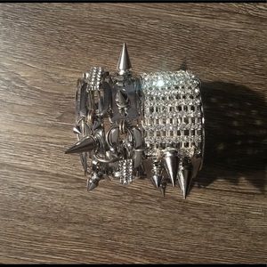 Glynneth B Silver Razor Cuff